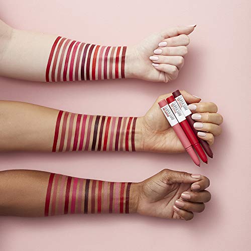 Maybelline New York - SuperStay Ink Crayon, Pintalabios Mate de Larga Duración, Tono 65 Settle For More