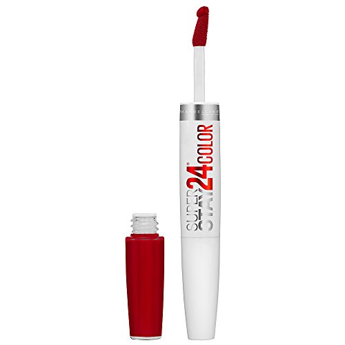 Maybelline Superstay Lipstick 24h 560 Red Alert - barras de labios (Rojo, Red Alert, Francia)