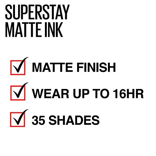Maybelline Superstay Matte Ink Liquid Lipstick, Ruler, 0.17 Fl. Oz