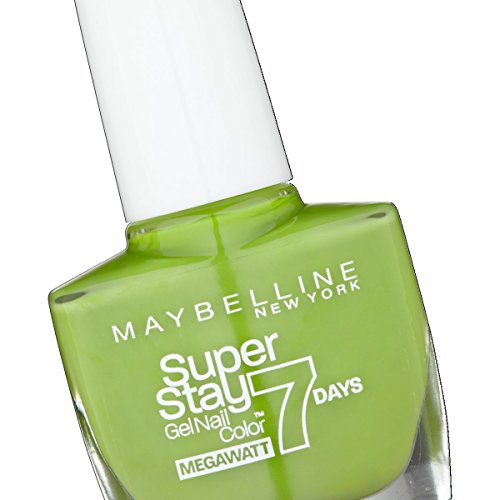 Maybelline SuperStay Mega Watt 7days 660 Lime Me Up Verde esmalte de uñas - esmaltes de uñas (Verde, Lime Me Up, Francia, 1 pieza(s), 20 mm, 78 mm)