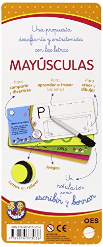 Mayúsculas. 40 Páginas Con Actividades Para Escribir Y Borrar (INFANTIL)
