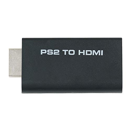 Mcbazel Adaptador de audio y video Convertidor PS2 a HDMI con salida de audio de 3.5 mm para HDTV Monitor HDMI