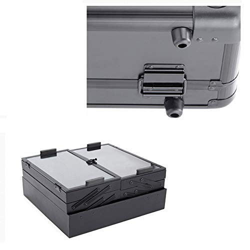 ME HOME Estuche CosméTico Profesional De 21 Pulgadas con 4 Ruedas Y LáMpara Y Espejo con Estuche De Viaje PortáTil para Maquillaje De Viaje Y Maquillaje.