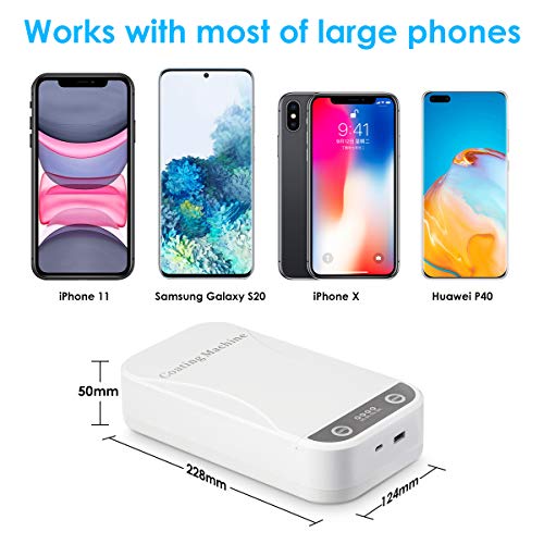 MECO Caja Esterilizadora UV de Móvil con Luz Ultravioleta Desinfectante Portátil limpiadora para Mascarillas, Chupetes, Herramientas de Belleza, Relojes, Llaves, Mata el 99.9% de Gérmenes y Bacterias