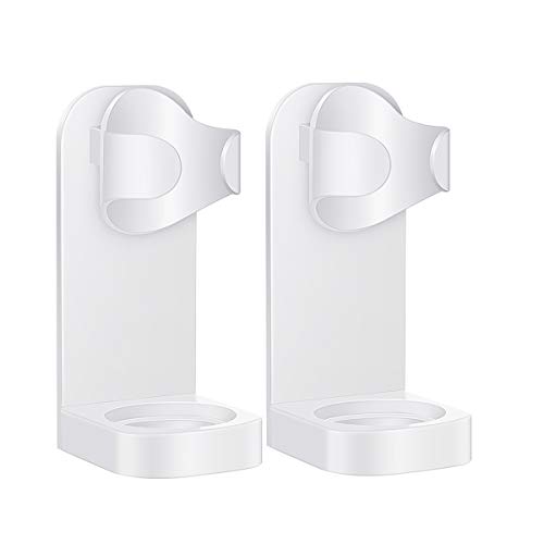 MECO ELEVERDE (2PCS Soporte de Cepillo de Dientes Eléctrico Pegado Infantil/Adulto Colgador Adhesivo montado en Pared Soporte de Baño Estante Plástico de Almacenamiento de Cepillos de Dientes