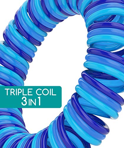 Medi Grade Pulseras de Goma Repelentes de Mosquitos [10uds] Parches Repelentes de Insectos [120uds] Primeras Pulseras Anti Mosquitos de Triple Espiral – De Plantas Naturales Sin DEET