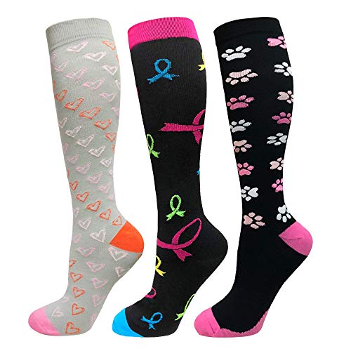 Medias de Compresión Gradual (15-20mmHg) Aumenta la Resistencia(SET 2,S/M)