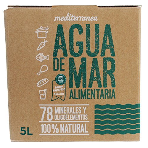 Mediterranea Agua de Mar Alimentaria en Envase de 5 Litros