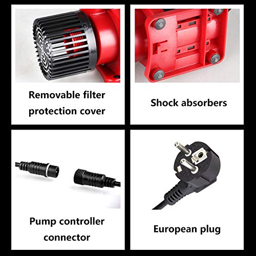 Meele Bomba Sumergible para Acuarios, Bomba De Agua Sumergible De Gran Caudal, Bomba De Inmersión Ajustable De Gran Caudal De 24 V Bomba De Agua Silenciosa·,JDP10000 20W~100W