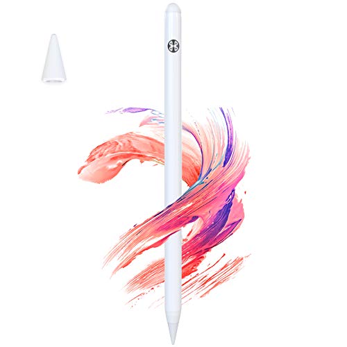 Mees Lápiz táctil para iPad 2018 y 2020 con rechazo de la palma, punta fina de 1 mm, lápiz para iPad de alta precisión para dibujar y escribir