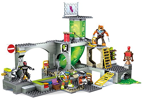 Mega Bloks - Guarida de alcantarillas, Tortugas Ninja,  Juego de construcción (Mattel DMX55)