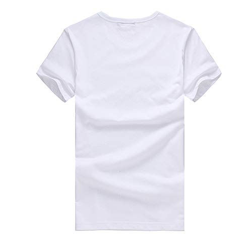 MEIbax Camisetas para Hombre de Color sólido Manga Larga de algodón con Cuello Redondo de impresión Estampado Sueltos Originales Deportivo Jogging Sudadera Cómodo Moda Causal Blusa Tops T Shirt