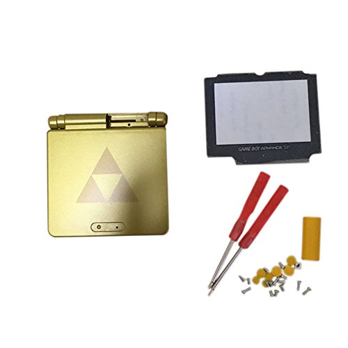 Meijunter Reemplazo Cubierta de la carcasa Housing Shell Case Cover con Lente de cristal de la pantalla & Destornilladores para Nintendo Gameboy Advance SP GBA SP Consola (edición limitada)