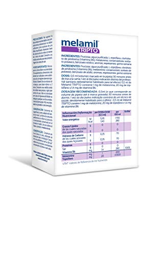 MELAMIL® Tripto Suplemento Alimenticio a base de Melatonina, 30 ml, Pack de 1