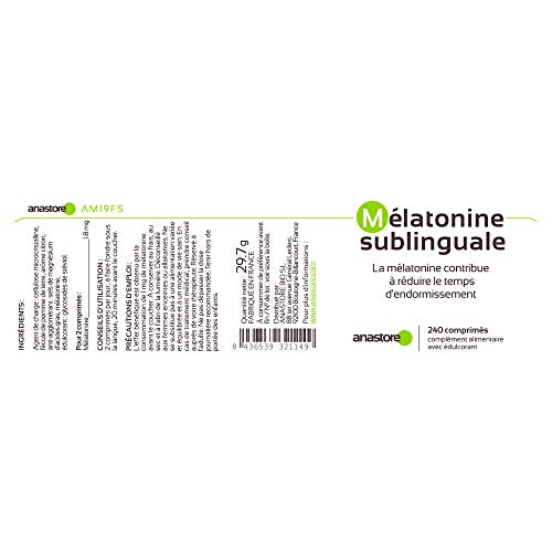 MELATONINA SUBLINGUAL | Pureza garantizada superior al 99% | 1.8 mg / 120 dosis | Estevia (Aroma de limón)| Regulador del reloj interno | Trastorno del sueño | Pureza garantizada y controlada por laboratorios independientes | Fabricado en Francia … (Limón