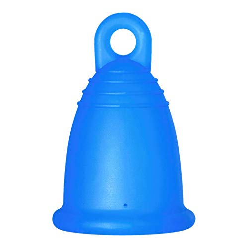 MeLuna Classic Copa Menstrual, Anillo, Azul, Talla S - 1 Unidad