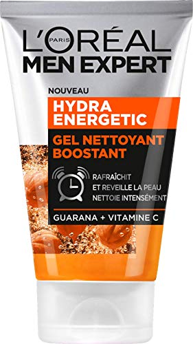 Men Expert Hydra Energetic Gel Limpiador boostant Visage para hombre 100?ml - Paquete de 2