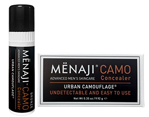Menaji-Maquillaje Corrector Ojeras y Granos indetectable diseñado para hombre. Disminuye Bolsas Ojeras & Disimula Imperfecciones de 10 g