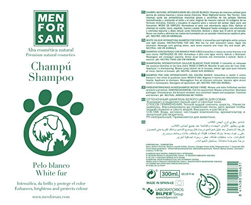 MENFORSAN champú para perros pelo blanco bote 300 ml