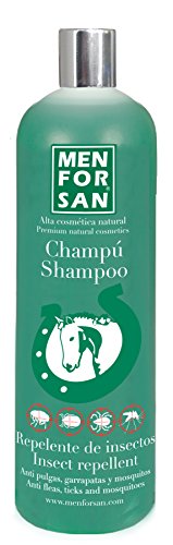 MENFORSAN Champú repelente con citronela Caballos - 1 Litro, pack de 1 unidad