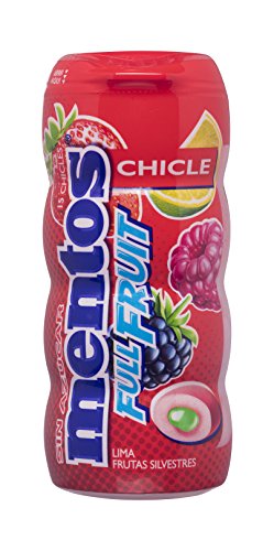 Mentos Chicle Frutas Silvestres, Sin Azúcar - 2 unidades de 30 gr. (Total 60 gr.)