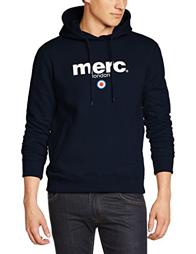 Merc of London Pill Hoodie Sweatshirt Sudadera, Azul Marino, S para Hombre