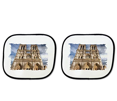 MERCHANDMANIA Parasol Doble Catedral DE Segovia FACHADA sunshield Coche