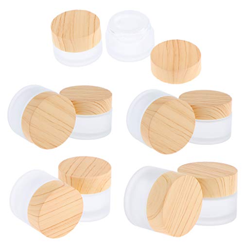 MERIGLARE 10 Piezas Tarro De Cristal Ungüento Tarro Tarro De Crema Tarro De Crema Con Tapón De Rosca