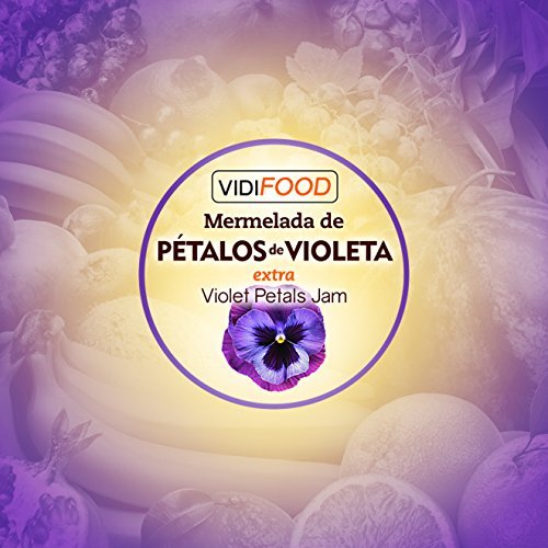 Mermelada Extra Artesanal de Pétalos de Violeta - 210 g - Procedente de España - Casera, de Alta Calidad & 100% Natural - Amplia Variedad de Deliciosos Sabores
