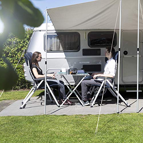 Mesa de camping Campart Travel TA-0802 – 110 x 70 cm – Tablero enrollable