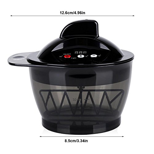 Mezclador eléctrico de la crema del pelo, tazón de fuente de mezcla del color del pelo del mezclador automático para el teñido del color de la peluquería, cuenco del colorante del uso del salón del pe