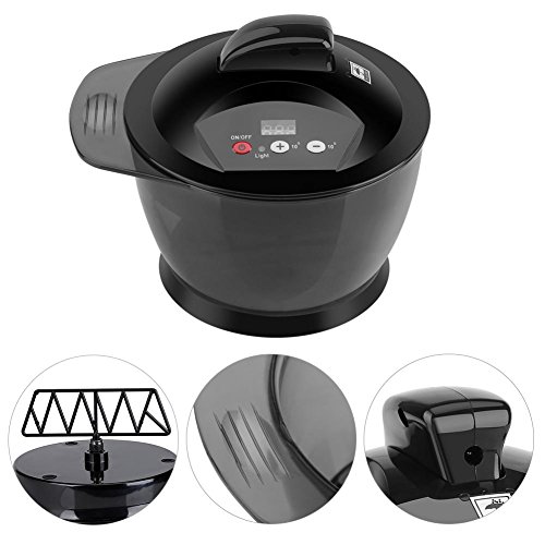 Mezclador eléctrico de la crema del pelo, tazón de fuente de mezcla del color del pelo del mezclador automático para el teñido del color de la peluquería, cuenco del colorante del uso del salón del pe