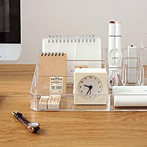 mi ji Los cajones del Maquillaje de acrílico del Organizador del almacenaje cosmético del almacenaje del Caso Multifuncional para lápiz Labial, Perfume, Plumas, marcadores, Materiales de Art