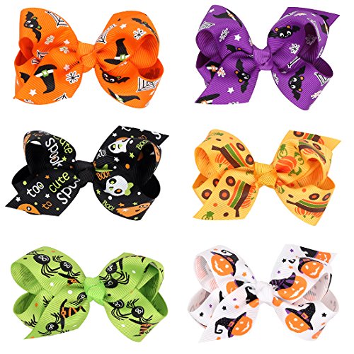 Miaoo 6pcs bebé Halloween Headwear Cabello Clips las niñas infantil accesorios para el pelo