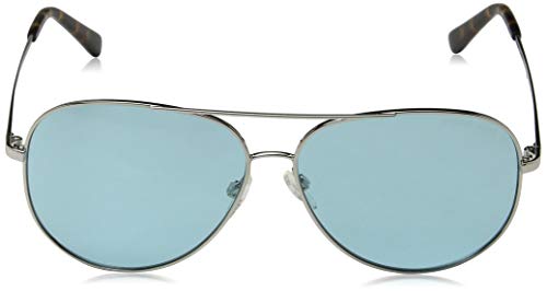 Michael Kors 0MK5016 Gafas de sol, Shiny Silver/Tone, 60 Unisex