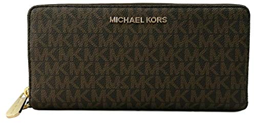 Michael Kors - Jet Set - Cartera de piel para mujer, ideal para viajar, Marrón (Marrón 2019), Medium