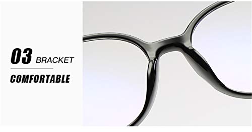 MIGOO Montura Gafas con Filtro de luz Azul Redondas Estilo Retro de los Años Sesenta para Hombres Mujeres