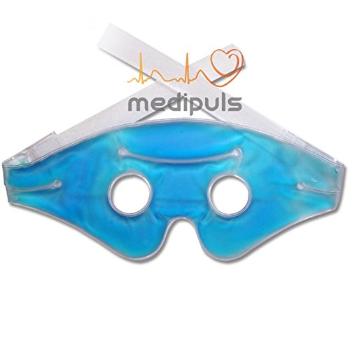 migrañas Gafas con velcro banda en estuche - migrañas con compresa de frío aliviar los dolores de cabeza y resfriados También para terapia de calor y cosméticos Ideal