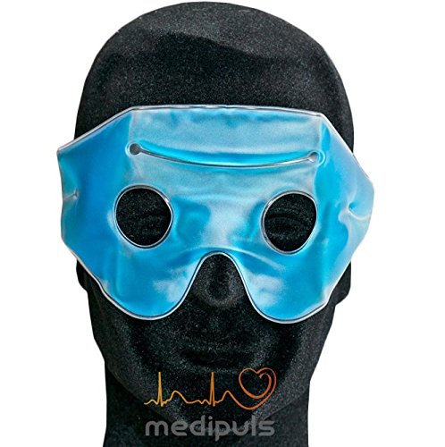 migrañas Gafas con velcro banda en estuche - migrañas con compresa de frío aliviar los dolores de cabeza y resfriados También para terapia de calor y cosméticos Ideal