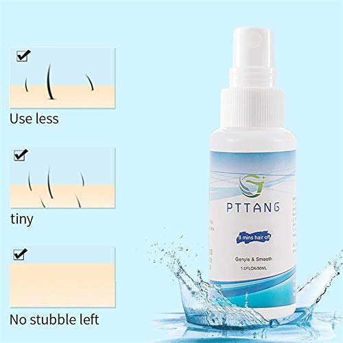 mildily Spray Depilatorio, 30ML Spray Depilatorio Unisex Spray Depilatorio Rápido E Hidratante Suave E Indoloro, para Hombres Y Mujeres