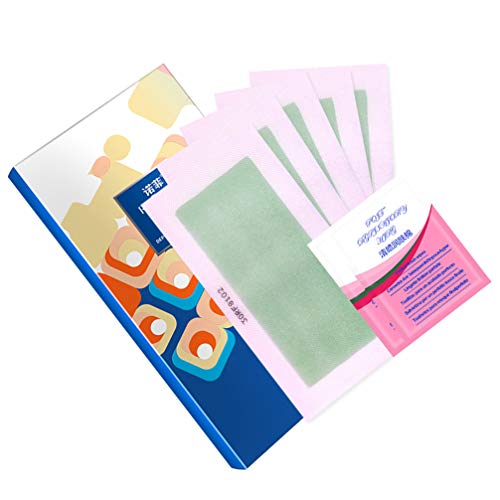 MILISTEN 24Pcs Tiras de Cera para El Cuerpo Kit de Depilación para Tiras de Cera para Piernas de Cuerpo Completo con Algodón Humectante para Mujeres Hombres Cejas Bikini Axila