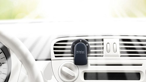 Millefiori Milano 13 GO12 Sandalo Bergamotto ambientador de Coche Go Fragranza con cápsulas, Color Morado