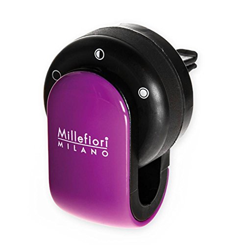 Millefiori Milano 13 GO12 Sandalo Bergamotto ambientador de Coche Go Fragranza con cápsulas, Color Morado