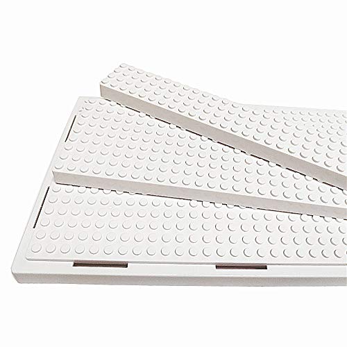 MIMIEYES Estuche de Muestra Caja de Presentación para Lego Minifigures Claro Escaparate A Prueba de Polvo 3 Pasos (Blanco)