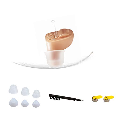 Mini amplificador de sonido, reducción de ruido digital invisible en el oído Embalaje de regalo para adultos y personas mayores Oído derecho