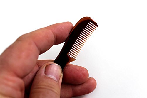 Mini Beard & Moustache Comb, Smart, mini, stylish, tough, pocket sized and very for on-the-go grooming, and re-styling of beards and moustache perfect present by The Beard and The Wonderful