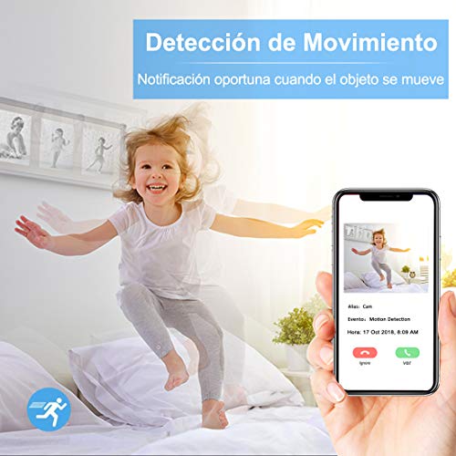 Mini Camara Espia Oculta WiFi Acuatica, NIYPS 1080P Full HD Cámara Vigilancia Portátil Secreta Compacta con Detector de Movimiento IR Visión Nocturna, Camara IP de Seguridad Pequeña Interior/Exterior