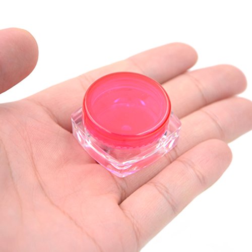 Mini frascos vacías pequeños, de muestra, de perfume, de plástico, para cosméticos, venta al por mayor, de viaje, 3 g