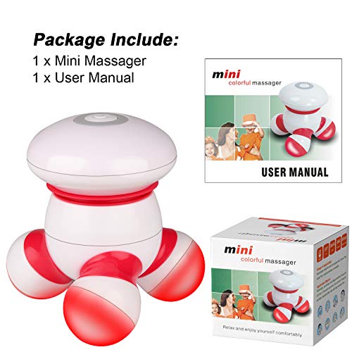Mini masajeador portátil de mano vibrante cuerpo masajeador