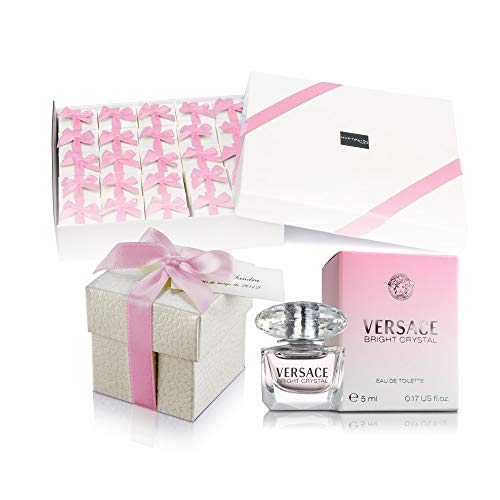 Mini perfumes de mujer como detalles de boda para invitados Versace Bright Crystal Eau de toilette 5 ml. original